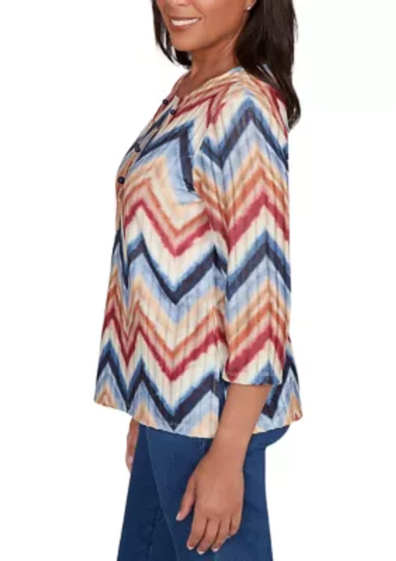 Women's Sunset Canyon Chevron Top