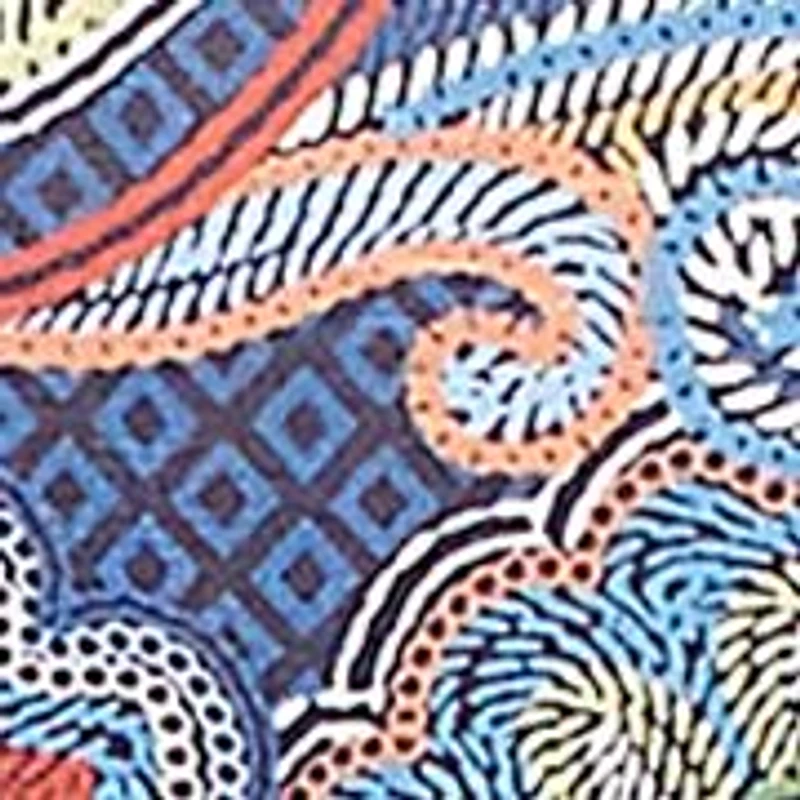 Plus Sunset Canyon Stitched Floral Batik Top