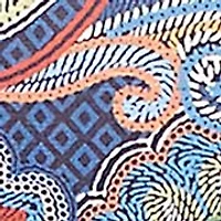 Plus Sunset Canyon Stitched Floral Batik Top