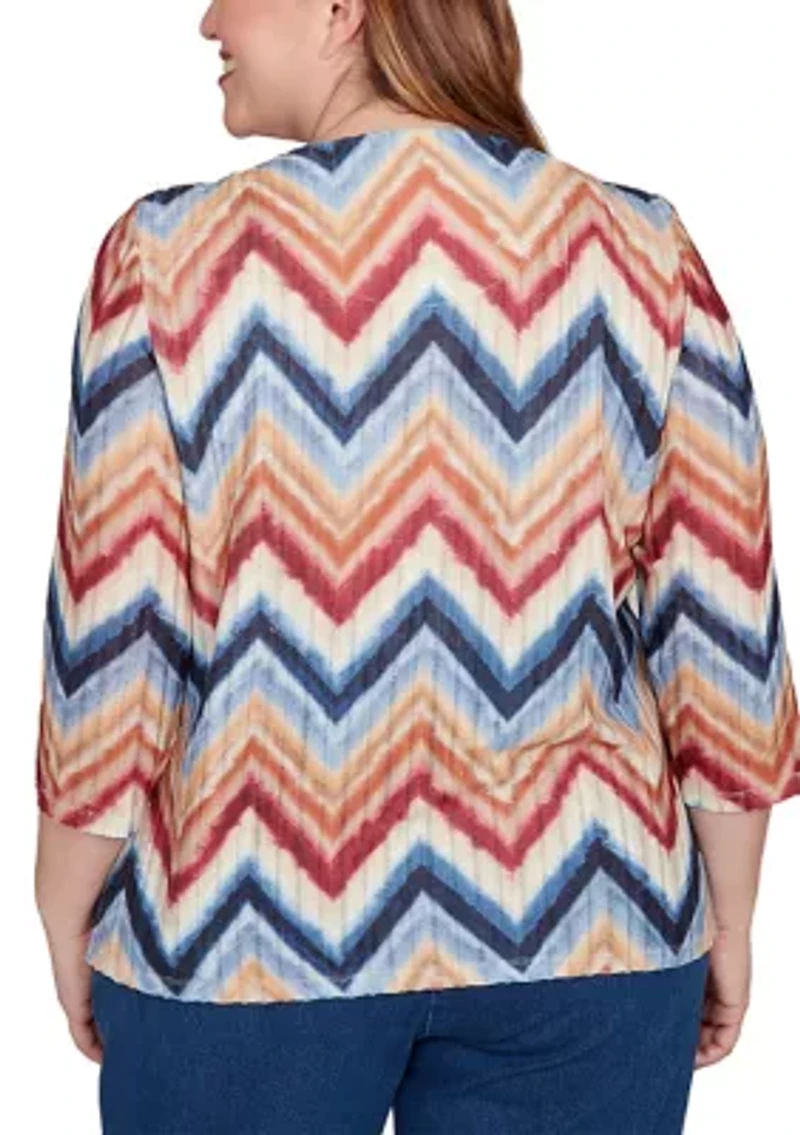 Plus Sunset Canyon Chevron Top
