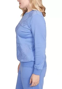 Women's Casual Vibe Soutache Patchwork Top