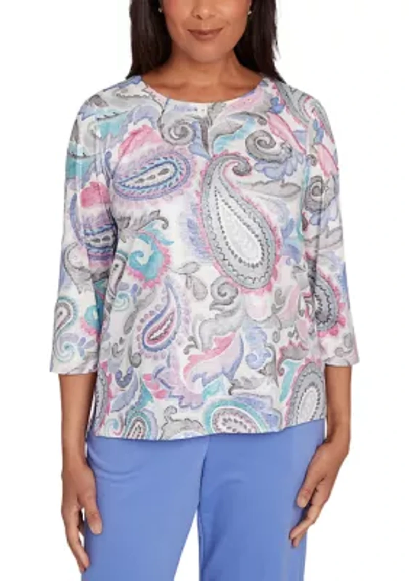 Women's Casual Vibe Paisley Top