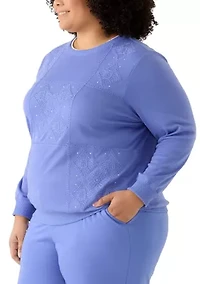 Plus Casual Vibe Soutache Patchwork Top