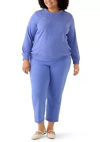 Plus Casual Vibe Soutache Patchwork Top