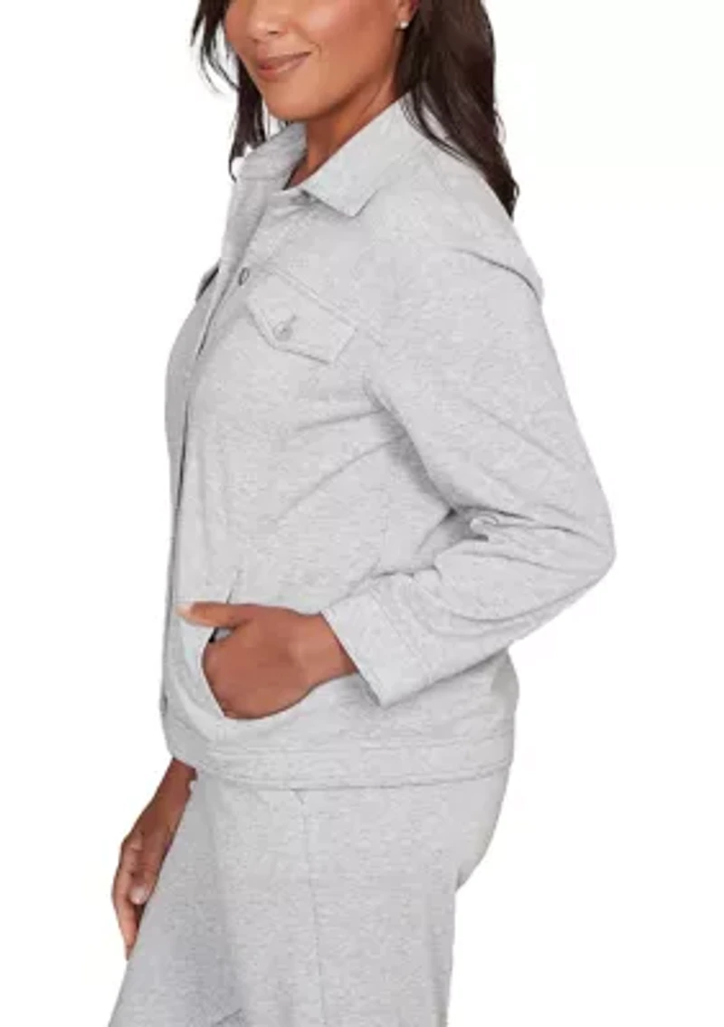 Petite Casual Vibe Shimmer Jacket