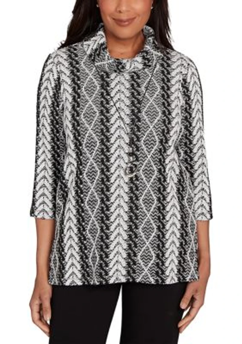 Women's Jet Setter Cable Jacquard Top