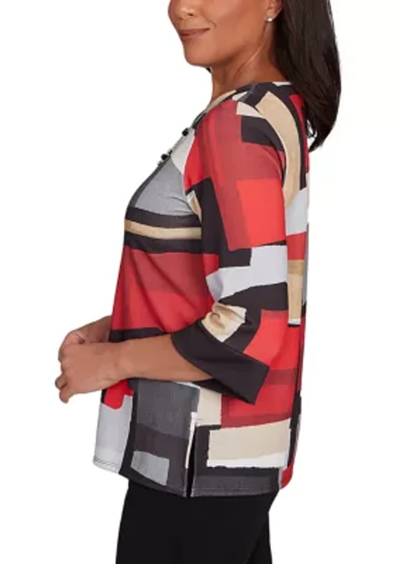 Women's Jet Setter Color Block Top