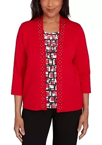 Women's Jet Setter Geometric Inner Two One Sweater
