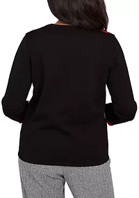 Women's Jet Setter Zebra Color Block Sweater