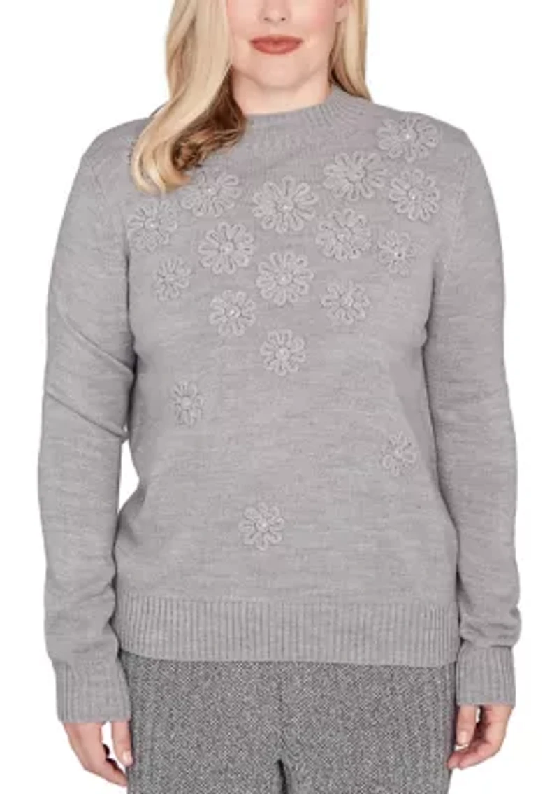 Women's Jet Setter Soutache Floral Yoke Top