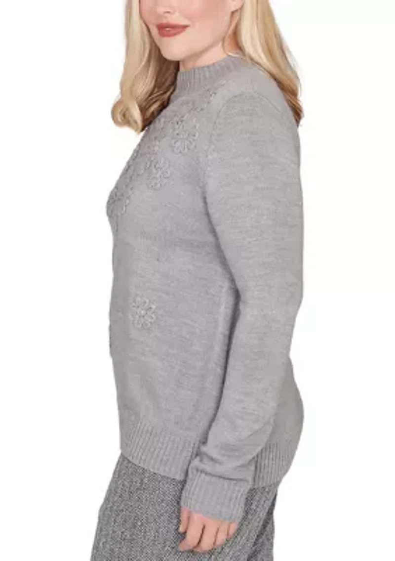 Women's Jet Setter Soutache Floral Yoke Top