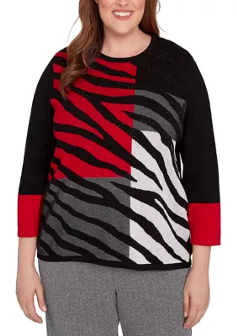Plus Jet Setter Zebra Colorblock