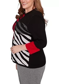 Plus Jet Setter Zebra Colorblock