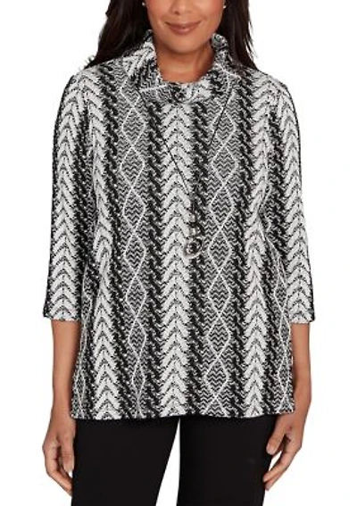 Petite Jet Setter Cable Jacquard Top