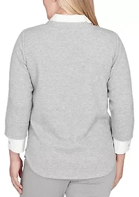 Women's Stockbridge Diamond Jacquard Two One Top