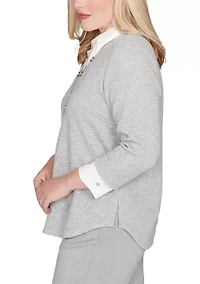 Women's Stockbridge Diamond Jacquard Two One Top