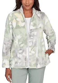 Petite Stockbridge Leaf Patch Cozy Jacket