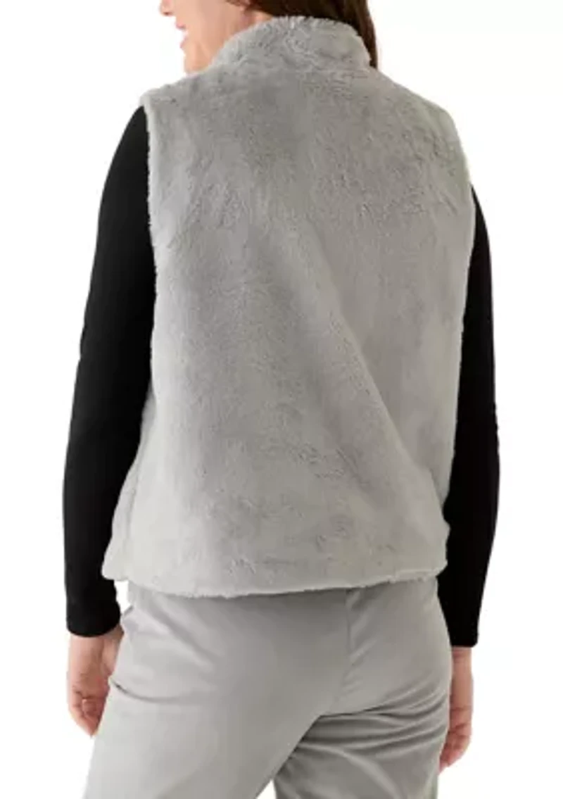 Petite Stockbridge Faux Fur Vest