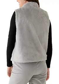 Petite Stockbridge Faux Fur Vest