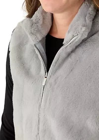 Petite Stockbridge Faux Fur Vest