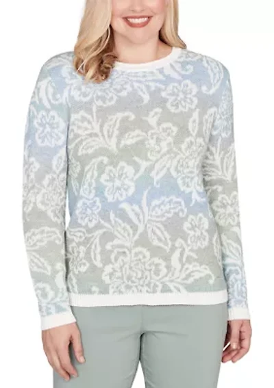 Petite Stockbridge Paisley Ombre Top