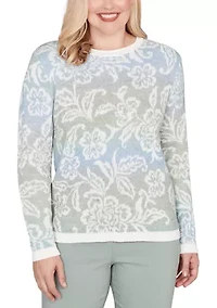 Petite Stockbridge Paisley Ombre Top