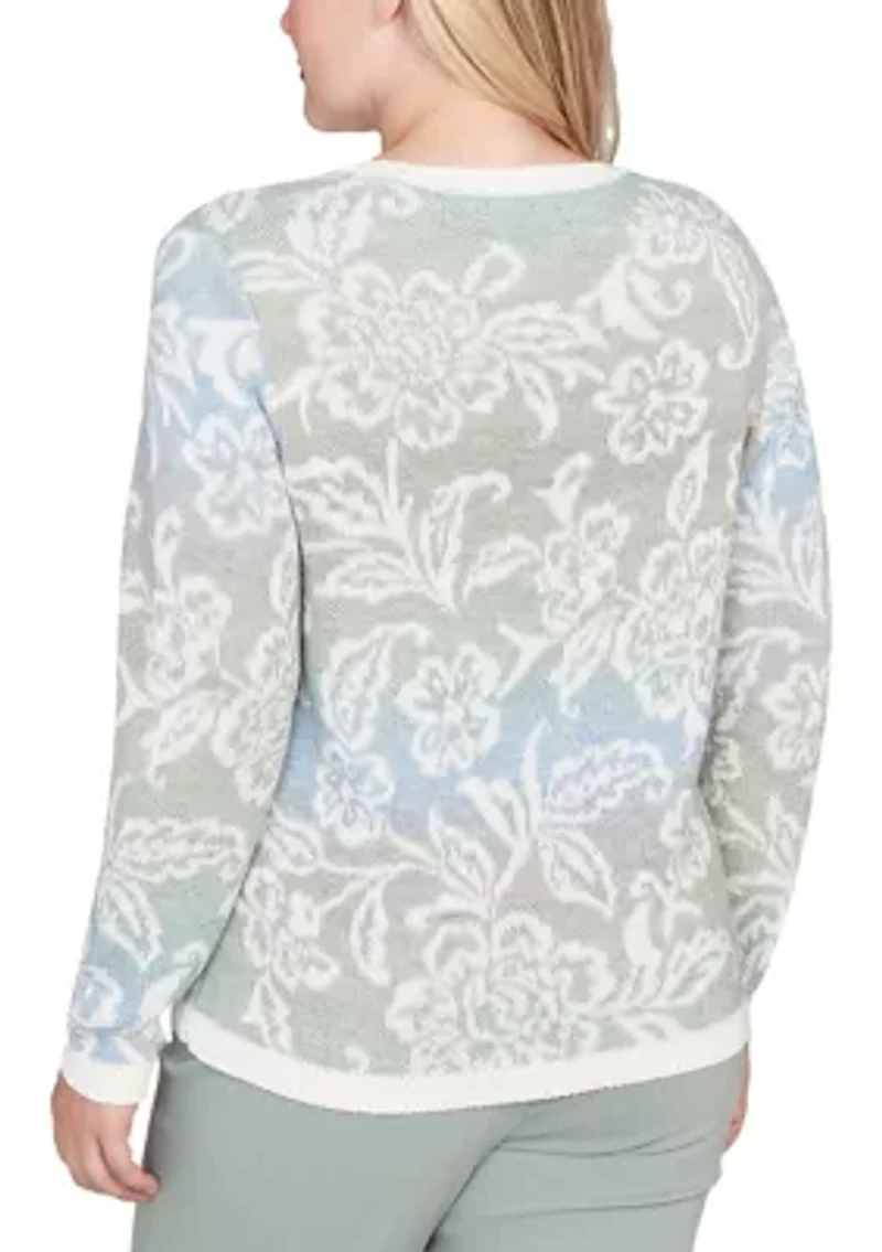 Petite Stockbridge Paisley Ombre Top