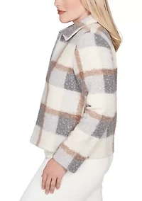 Women's Vienna Plaid Knit Boucle Jacket