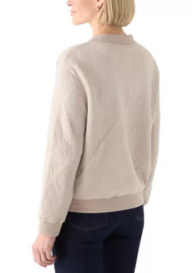 Women's Missy Vienna Medallion Quilt Bomber