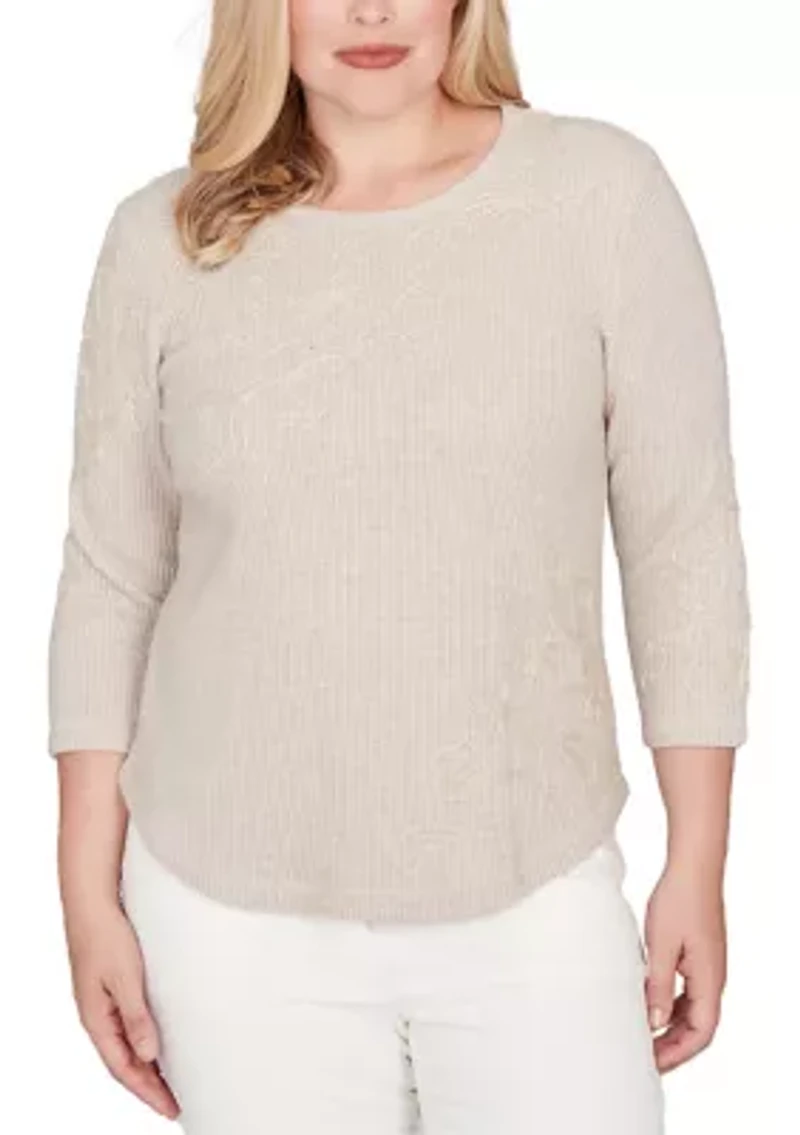 Women's Vienna Asymmetric Floral Soutache Top