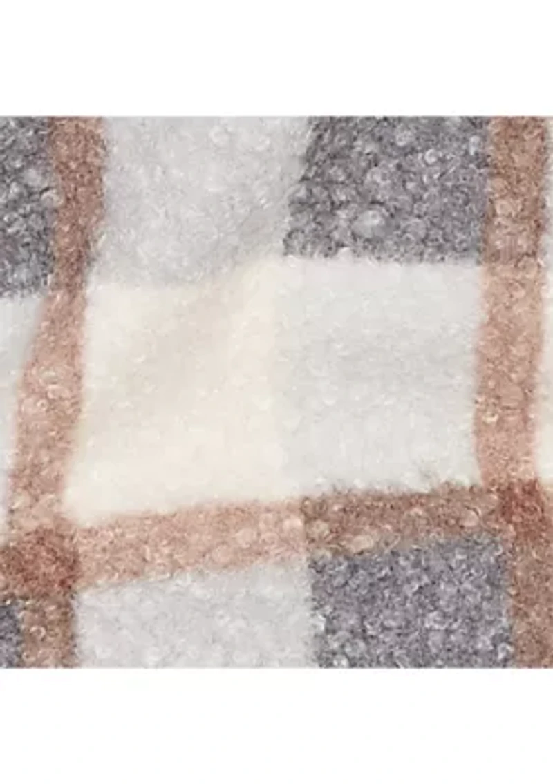 Plus Vienna Plaid Knit Boucle Jacket