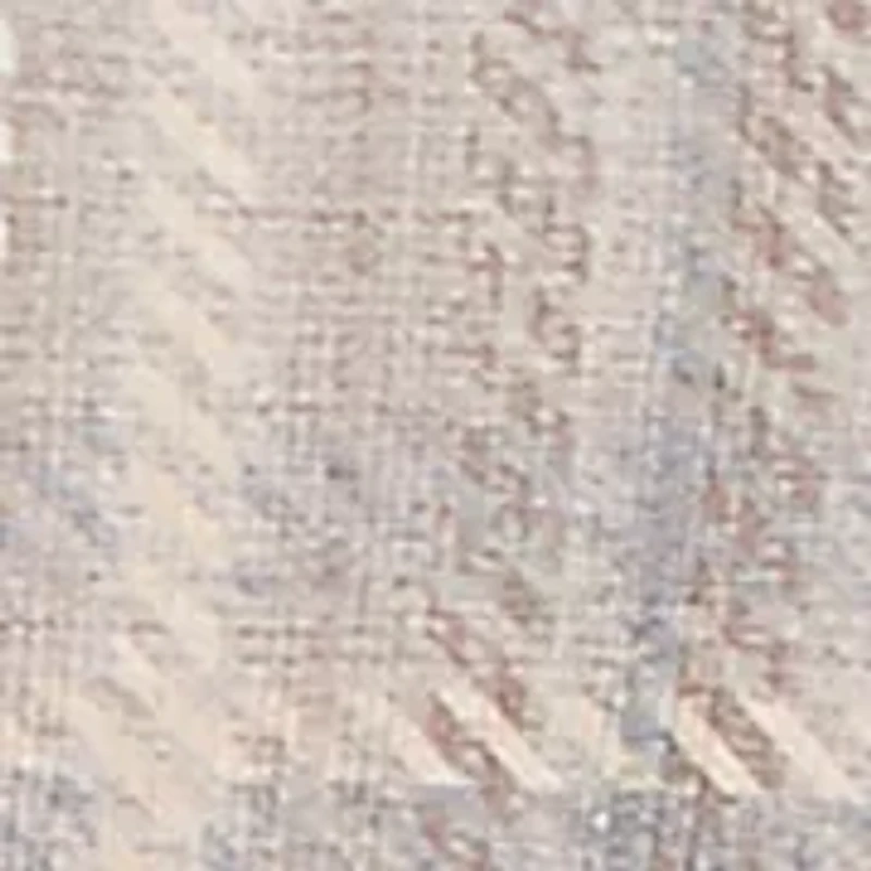 Plus Vienna Plaid Cowl Neck Knit Top