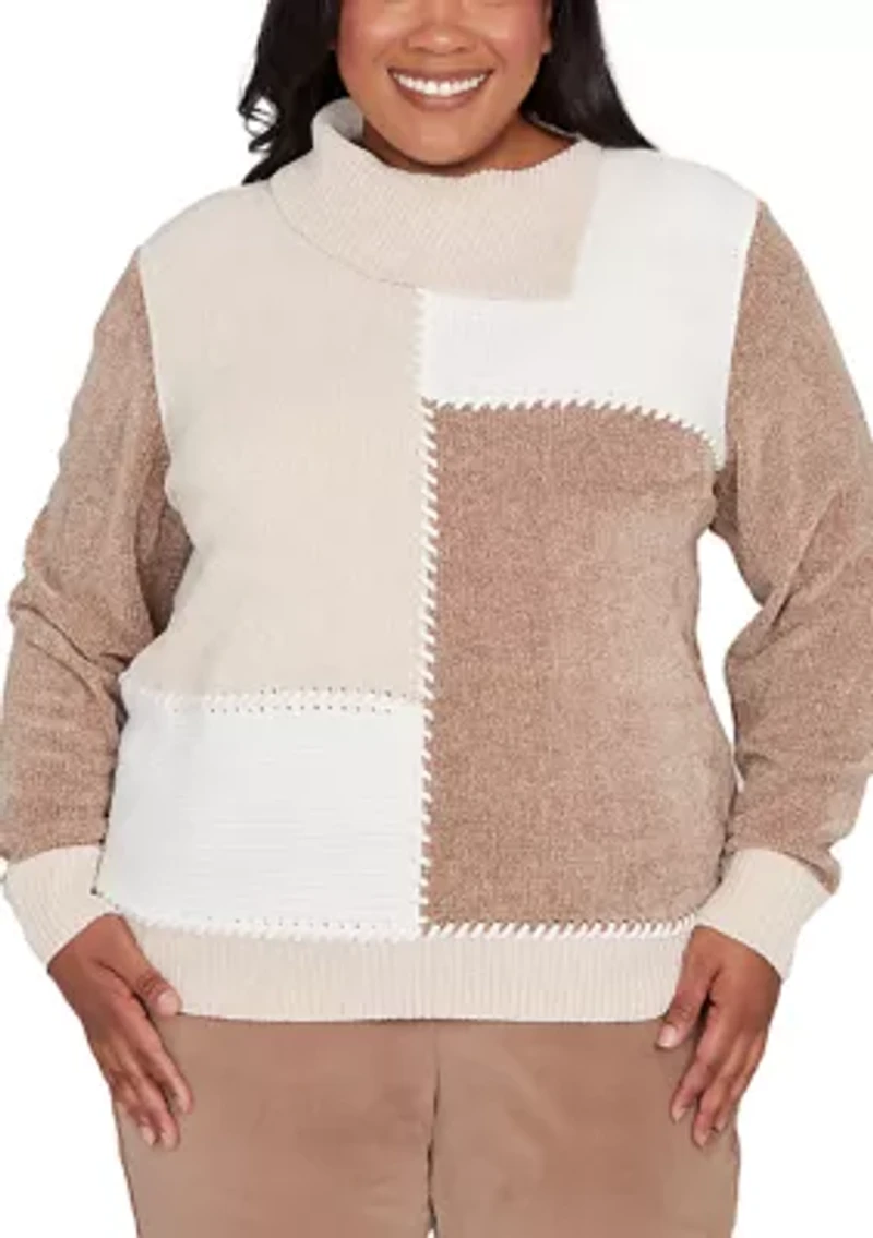 Plus Vienna Colorblock Sweater