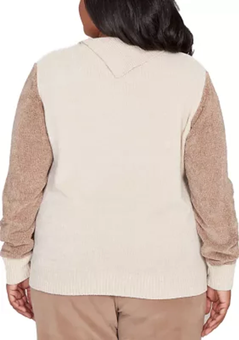 Plus Vienna Colorblock Sweater