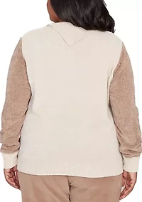 Plus Vienna Colorblock Sweater