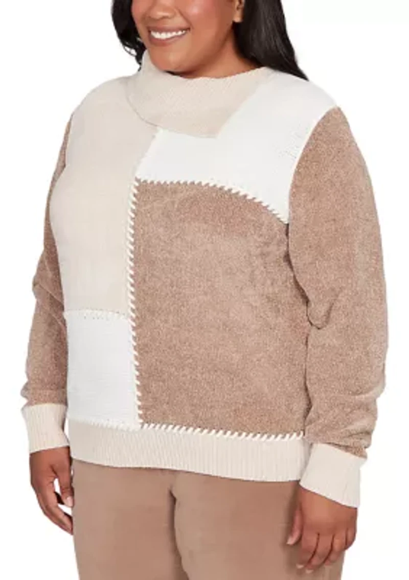 Plus Vienna Colorblock Sweater