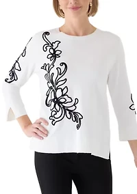 Women's Soutache Floral Blouse