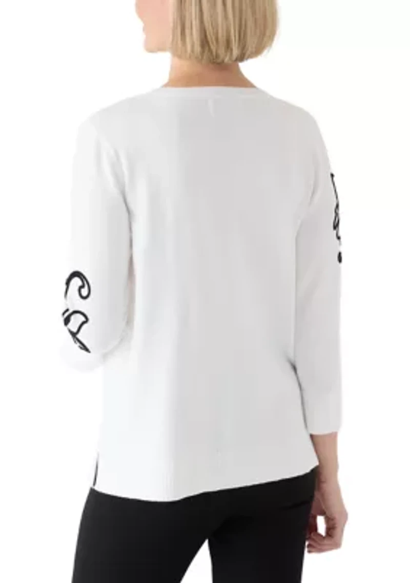 Women's Soutache Floral Blouse