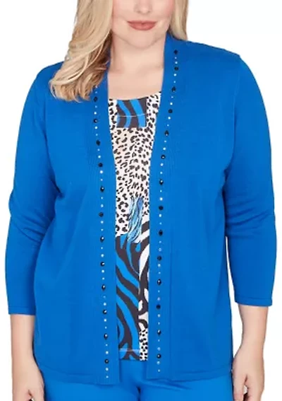 Women's Barcelona Vertical Animal Two One Top