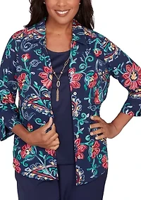 Women's Saratoga Springs Paisley Floral Two One Top