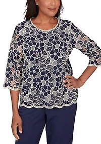 Women's Saratoga Springs Floral Lace Top