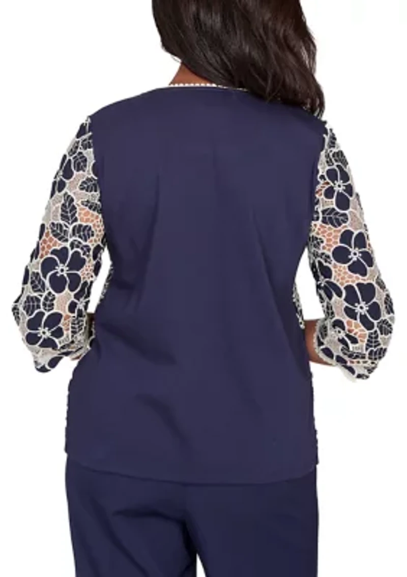 Women's Saratoga Springs Floral Lace Top