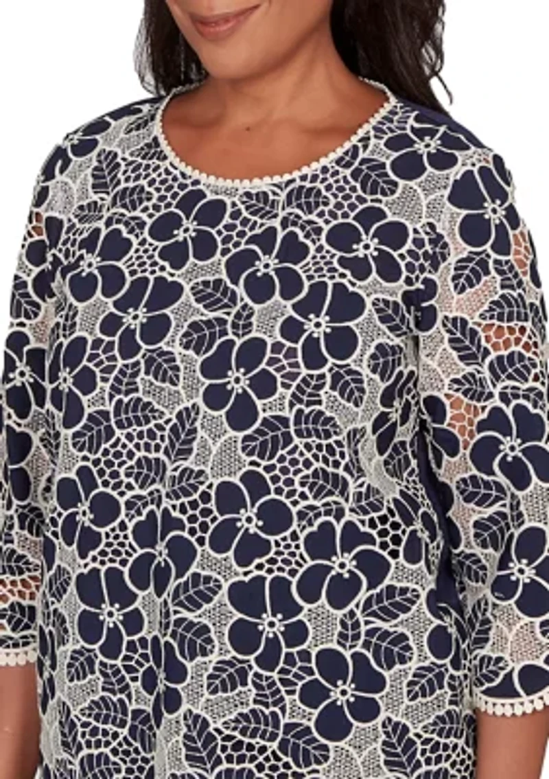 Women's Saratoga Springs Floral Lace Top