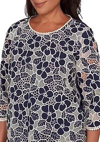 Women's Saratoga Springs Floral Lace Top