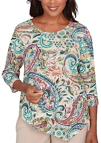 Women's Saratoga Springs Paisley Top