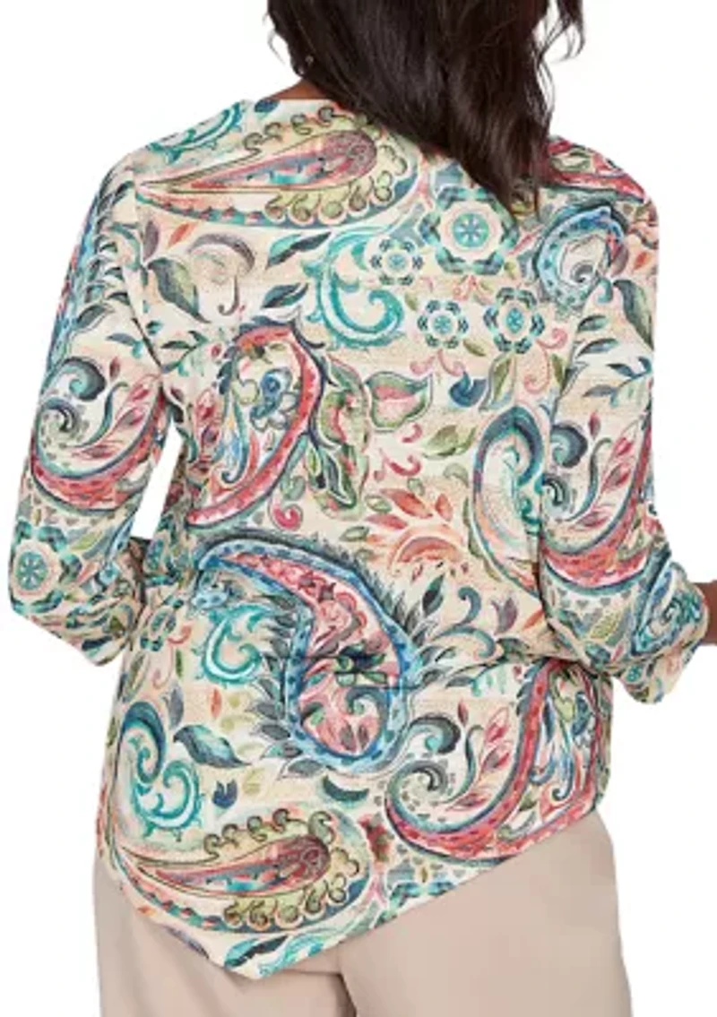 Women's Saratoga Springs Paisley Top