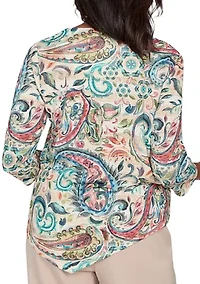 Women's Saratoga Springs Paisley Top