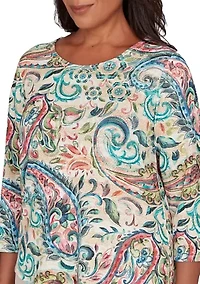 Women's Saratoga Springs Paisley Top