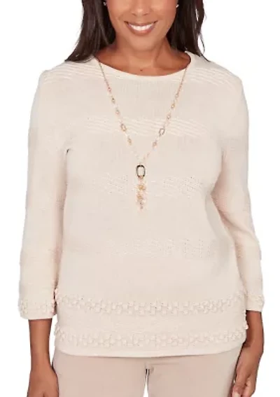 Women's Saratoga Springs Textured Biadere Top