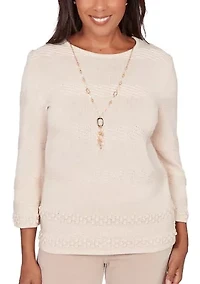 Women's Saratoga Springs Textured Biadere Top